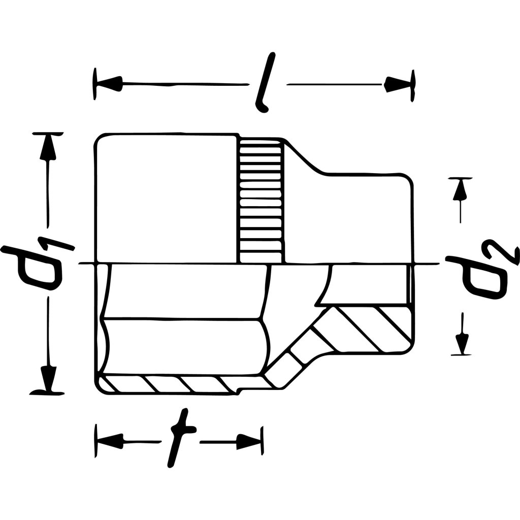 Vnitřní nástrčný klíč 3/4" dvanáctihranný 1.1/4 HAZET 1000AZ-1.1/4 - HA001026