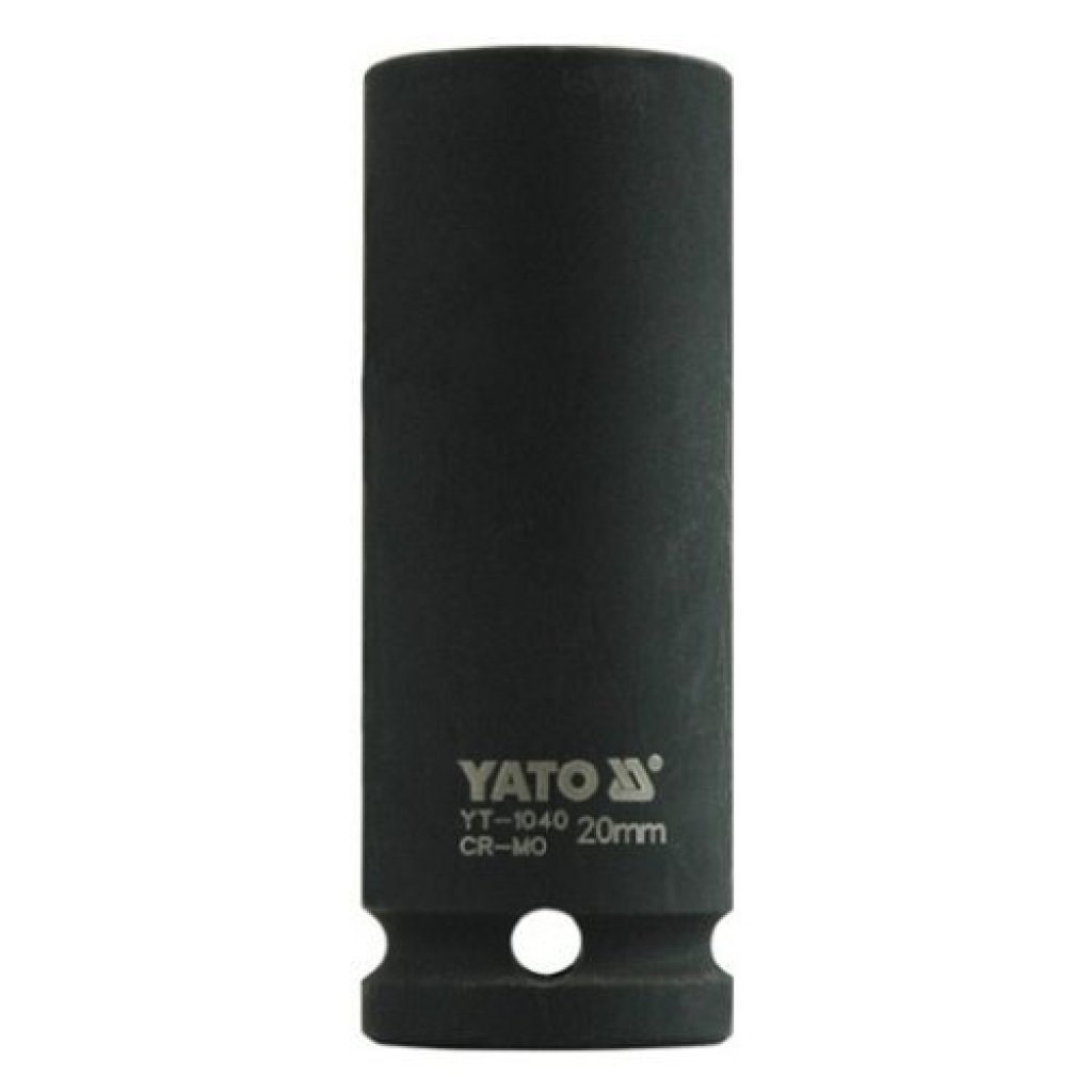 Vnitřní nástrčný klíč hluboký 1/2" šestihranný 20 mm CrMo YATO - YT-1040