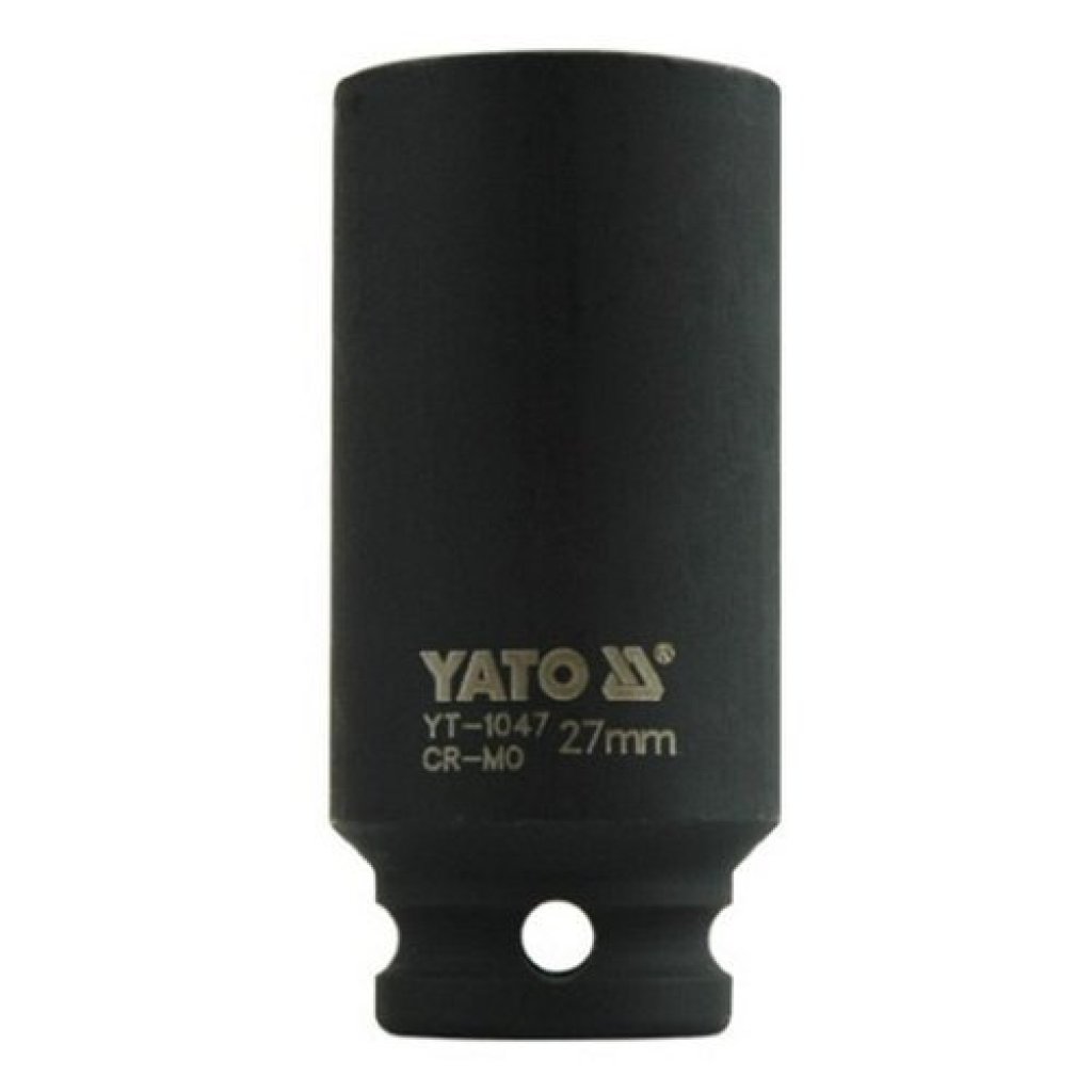 Vnitřní nástrčný klíč hluboký 1/2" šestihranný 27 mm CrMo YATO - YT-1047