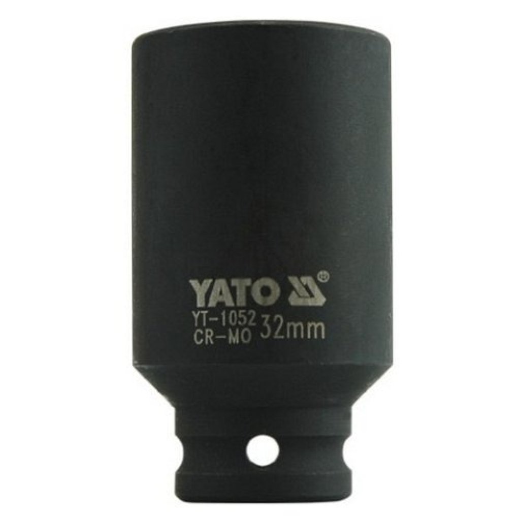 Vnitřní nástrčný klíč hluboký 1/2" šestihranný 32 mm CrMo YATO - YT-1052