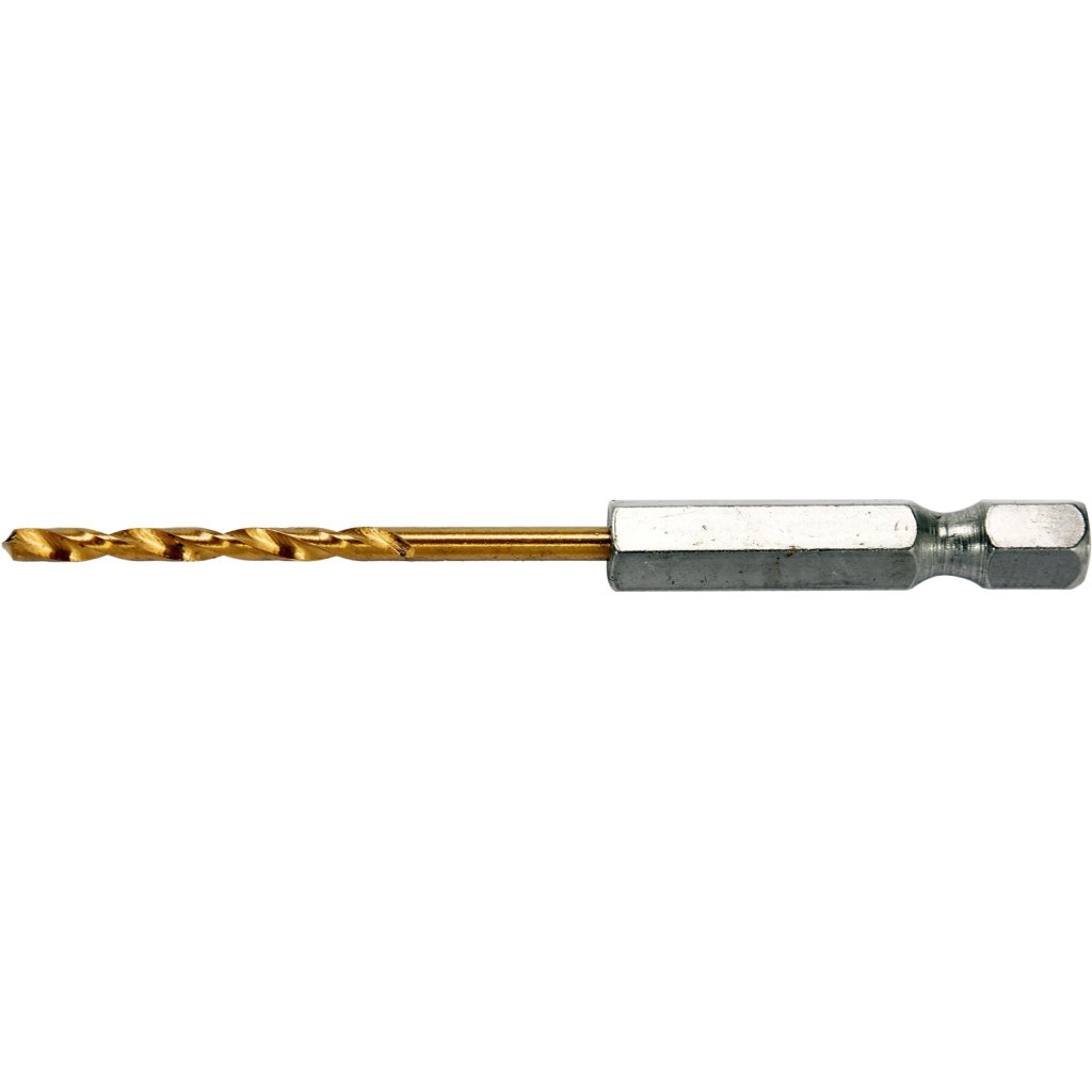 Vrták na kov 2,5mm TITAN HEX 1/4", délka 80mm - YT-44752