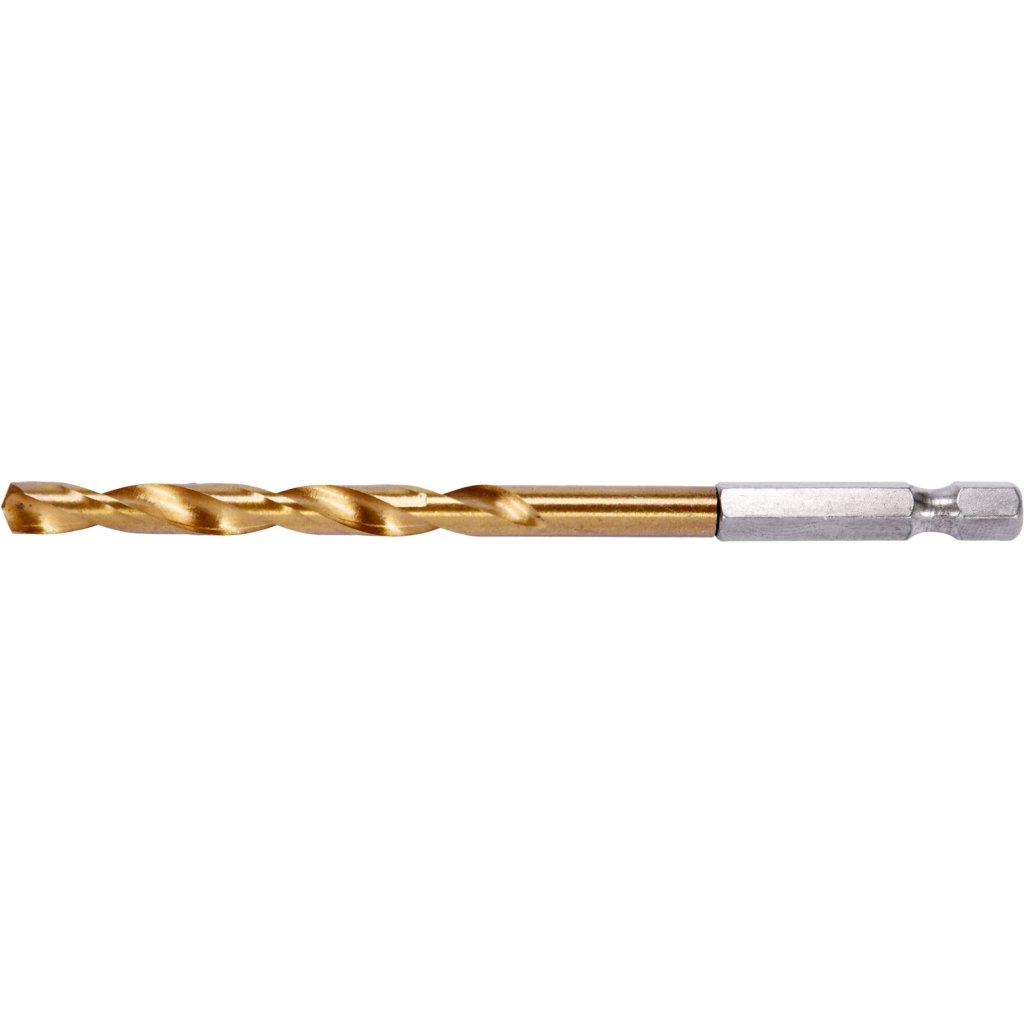 Vrták na kov 6mm TITAN HEX 1/4", délka 113mm - YT-44764