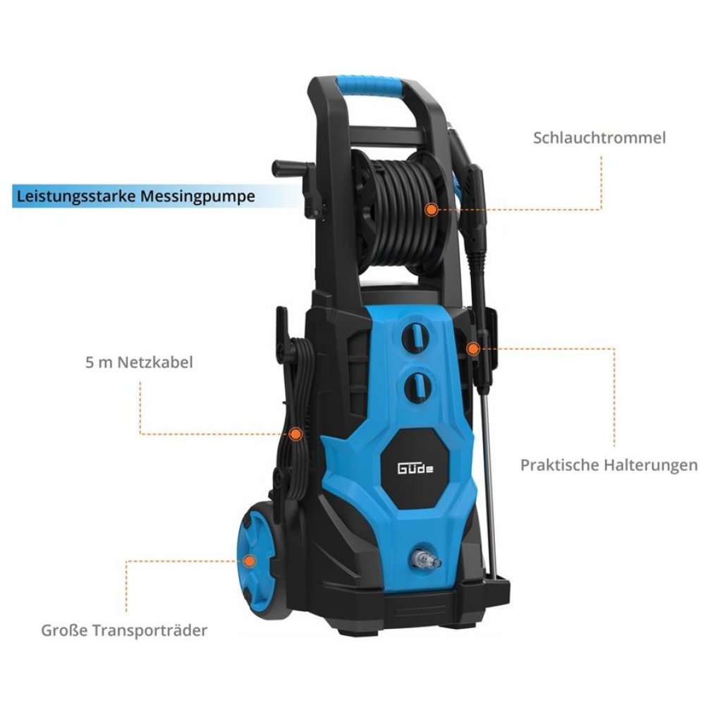 Vysokotlaký čistič Güde GHD 3200-225, 225 bar