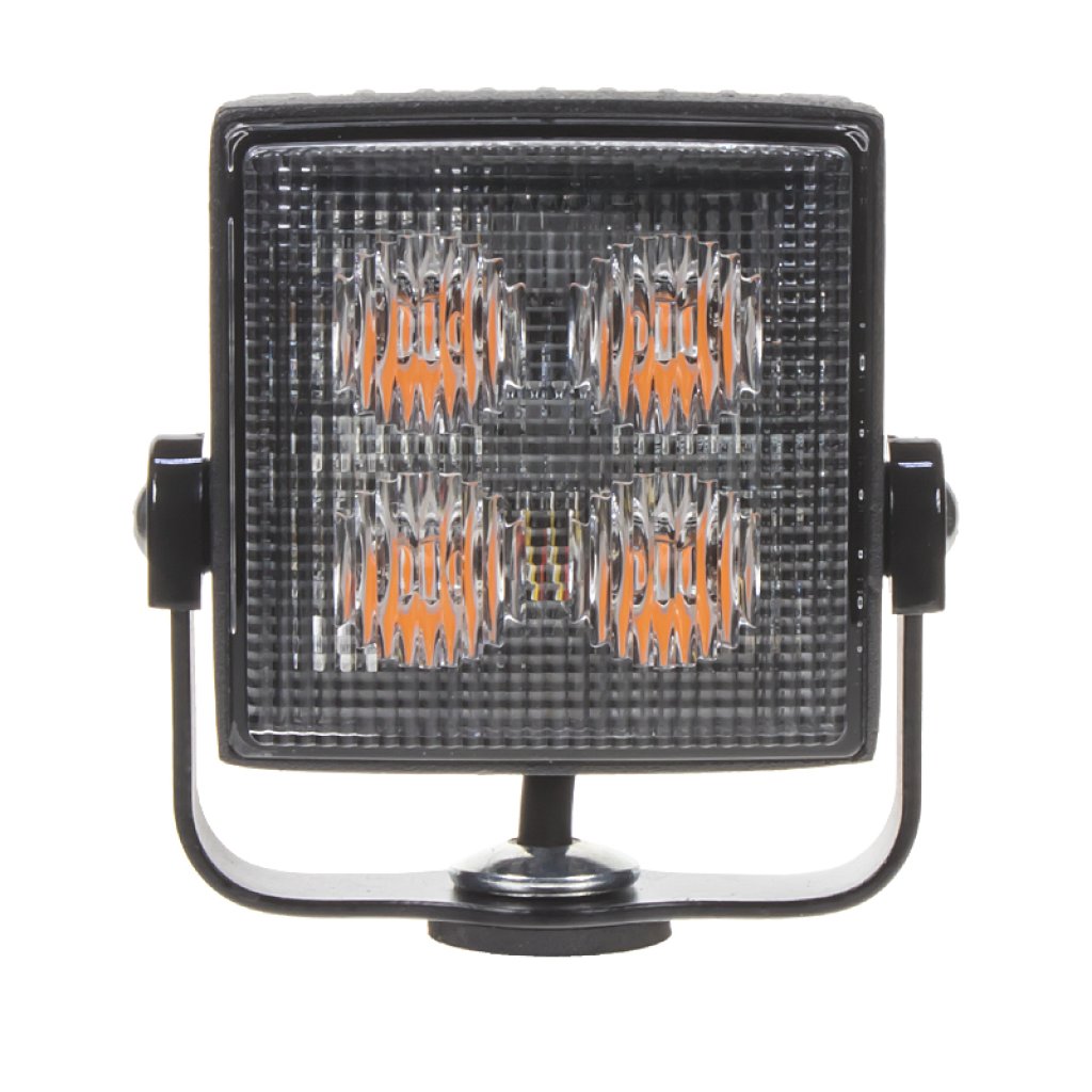 Výstražné LED světlo vnější, oranžové, 12-24V, ECE R65