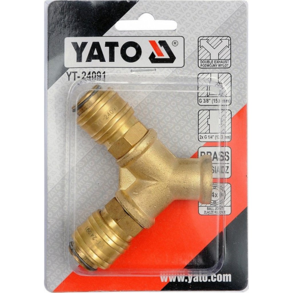 Vzduchová rychlospojka s vnitřním závitem 3/8" YT-24091