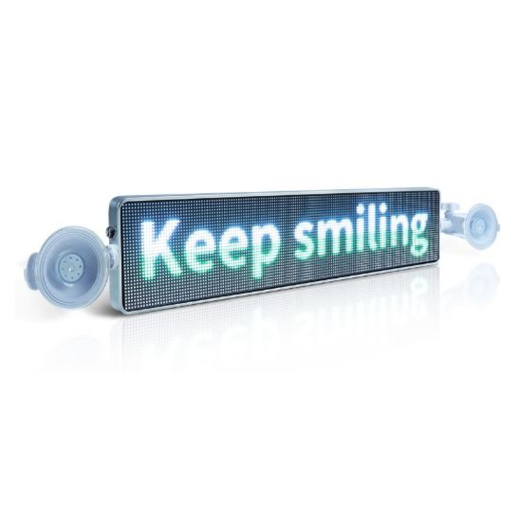 Wifi LED banner – plnobarevný displej s vysokým jasem 49,5 cm x 11 cm