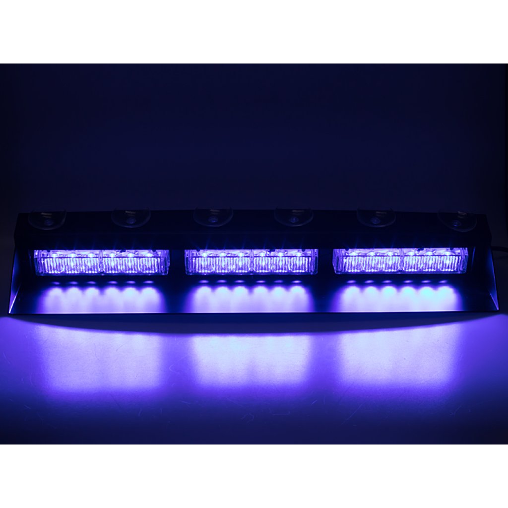 x PREDATOR LED vnitřní, 18x3W, 12-24V, modrý, 490mm, ECE R10