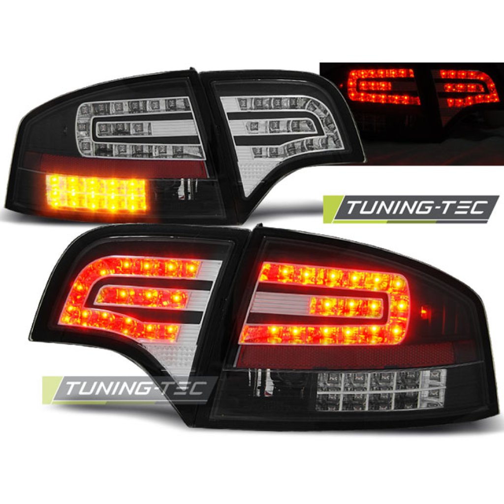 Zadní světla LED Audi A4 B7 04-08 Limo černá