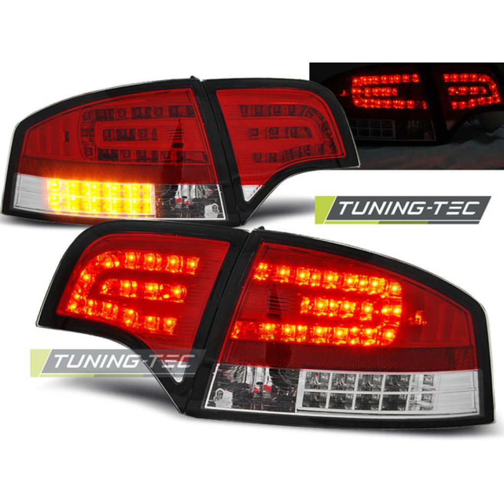 Zadní světla LED Audi A4 B7 04-08 Limo červená