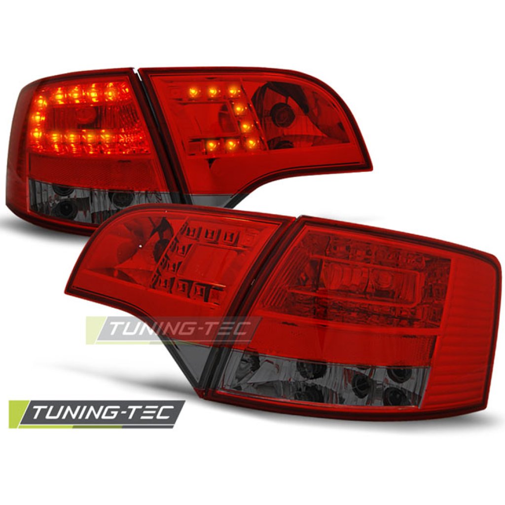 Zadní světla LED AUDI A4 B7 Avant červená/kouřová 04-08