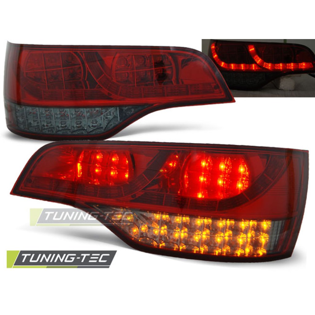 Zadní světla LED Audi Q7 05-09 červená/kouřová
