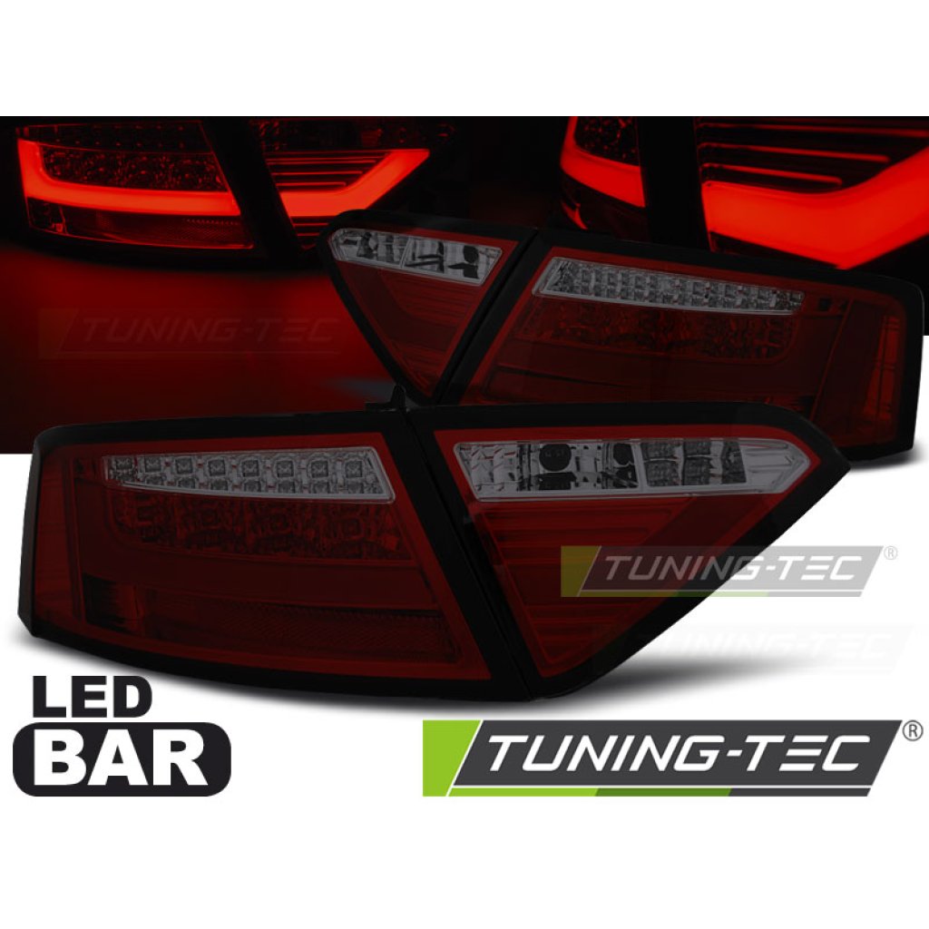 Zadní světla LED BAR AUDI A5 Coupe 07-11 červená/kouřová