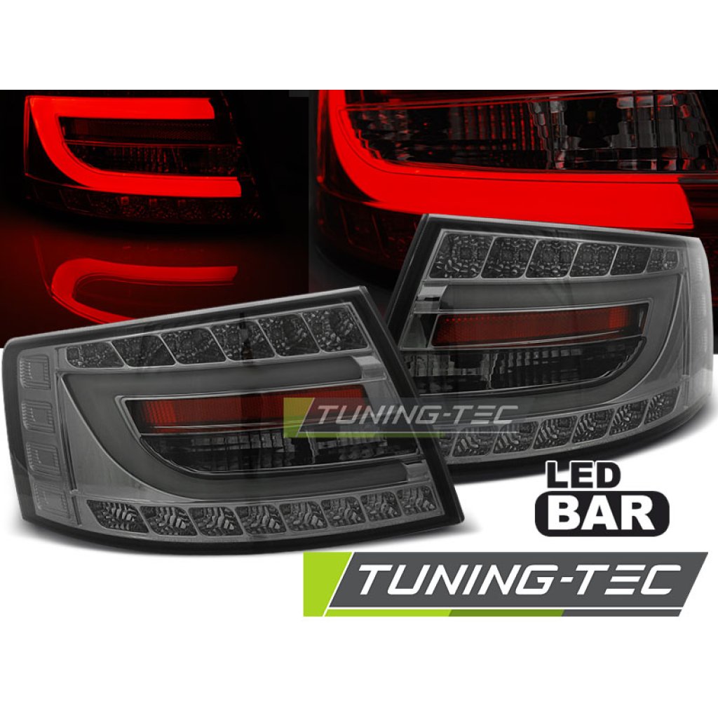 Zadní světla LED bar Audi A6 C6 04-08 sedan 6-pin kouřová