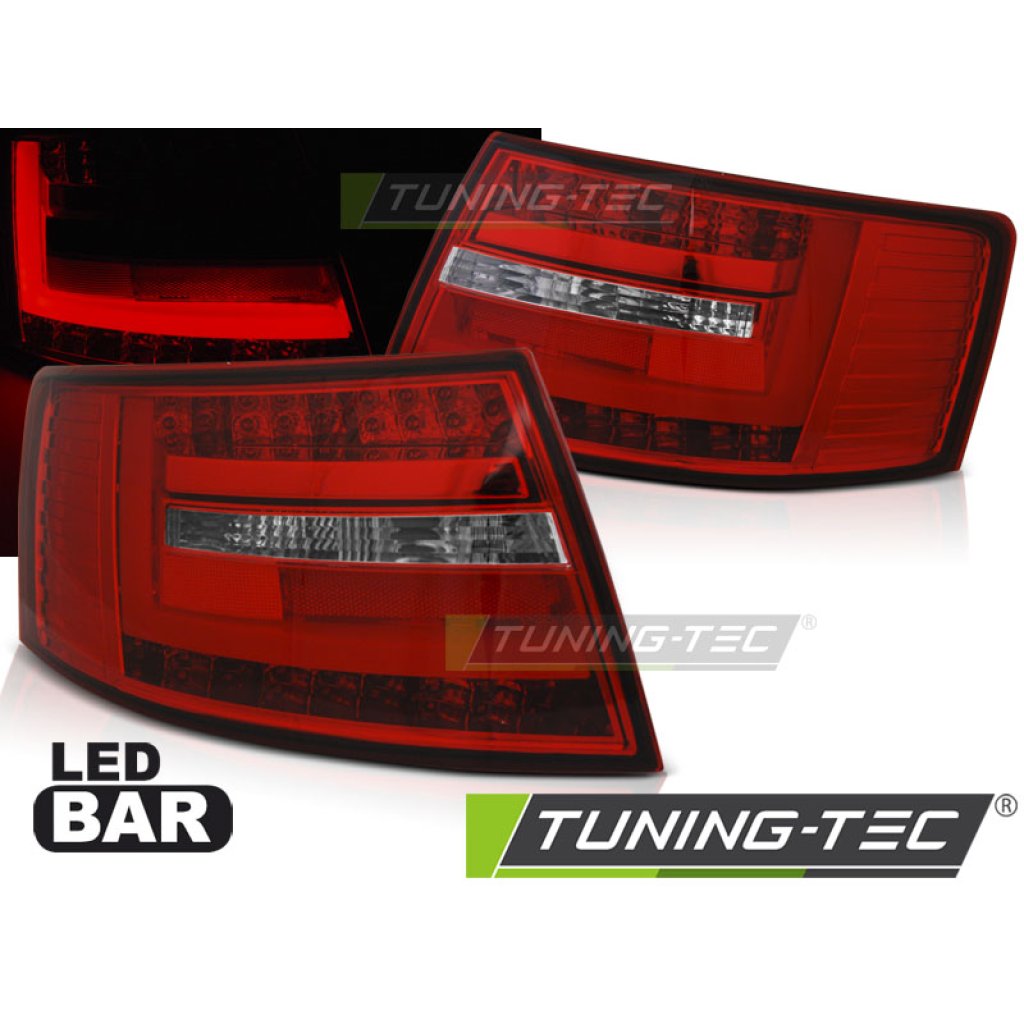 Zadní světla LED BAR AUDI A6 C6 04-08 sedan červená 6-pin