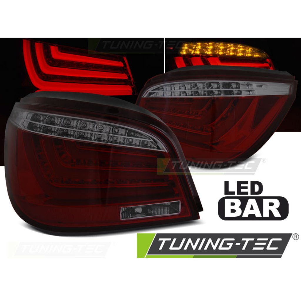 Zadní světla LED BAR BMW E60 LCI sedan 07-10 červená/kouřová