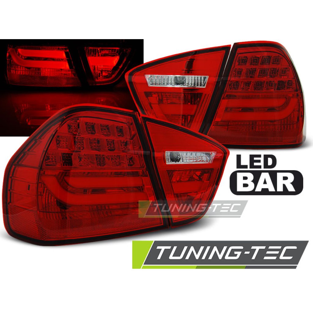Zadní světla LED BAR BMW E90 05-08 červená