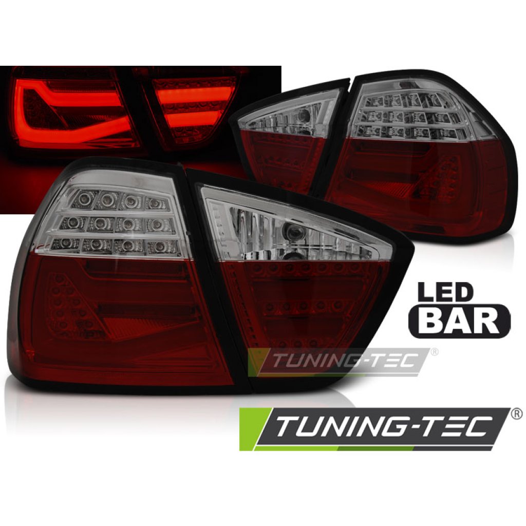 Zadní světla LED-BAR BMW E90 05-08 červená/kouřová
