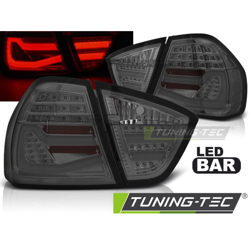 Zadní světla LED-BAR BMW E90 05-08 chrom/kouřová