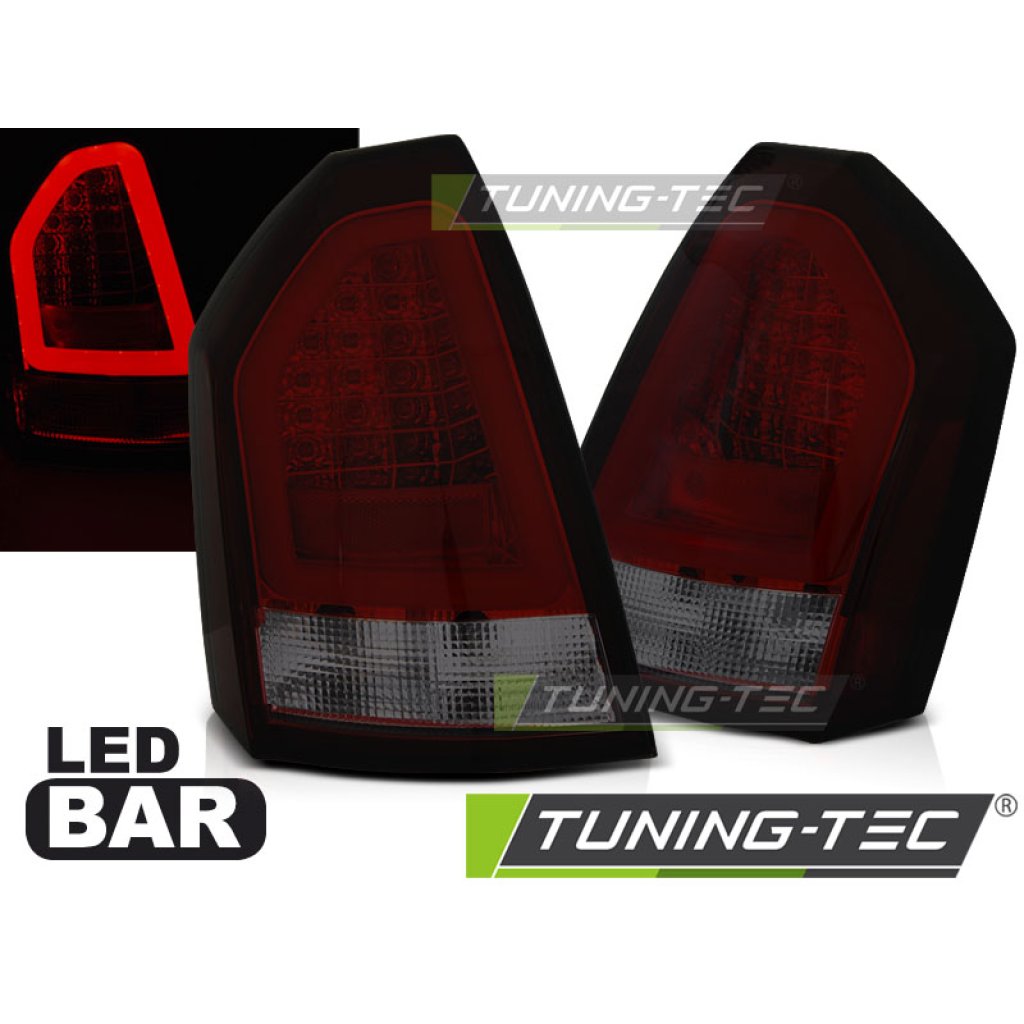 Zadní světla LED BAR Chrysler 300C 05-08 červená/kouřová