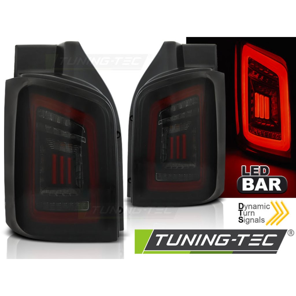 Zadní světla LED BAR DTS VW T5 03-15 černá/červená/kouřová