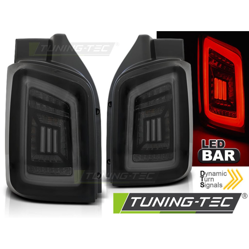 Zadní světla LED BAR DTS VW T5 03-15 černá/kouřová