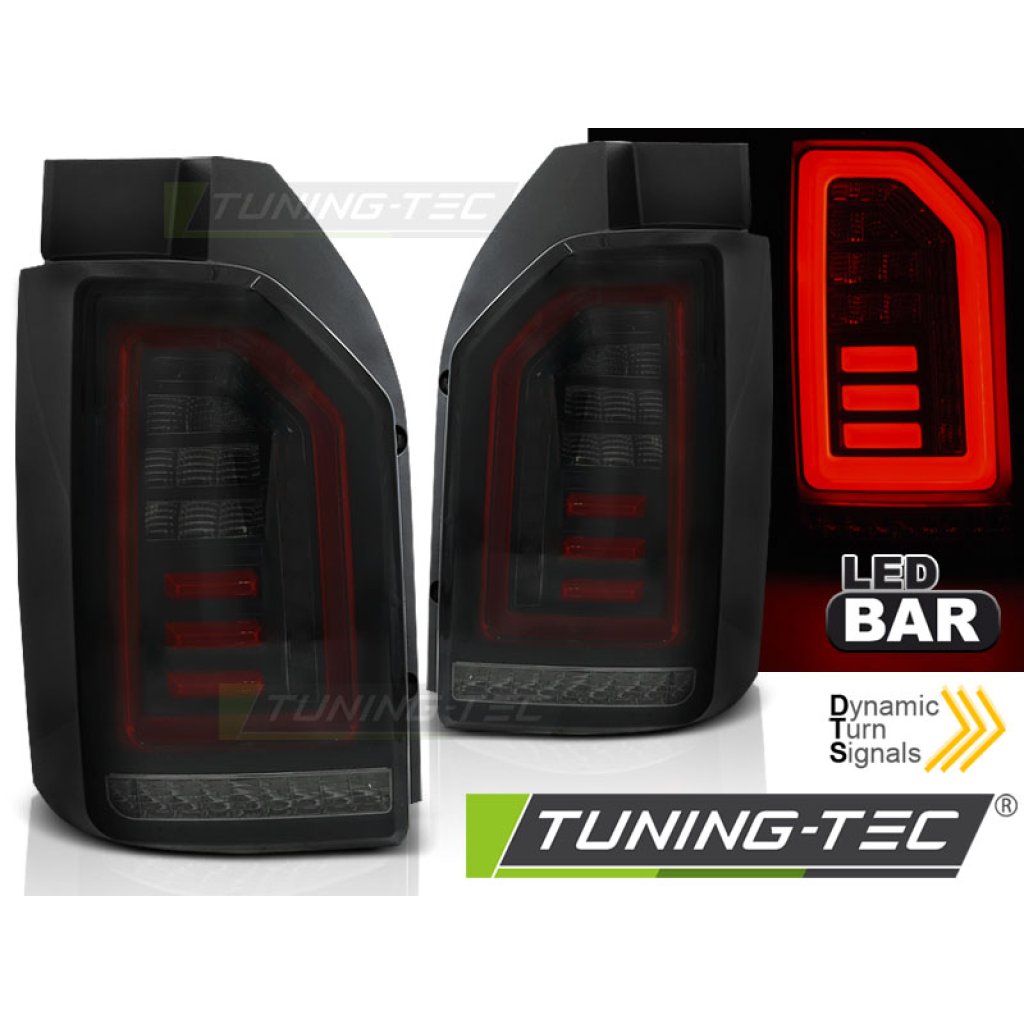 Zadní světla LED BAR DTS VW T6, 15- černá/červená/kouřová