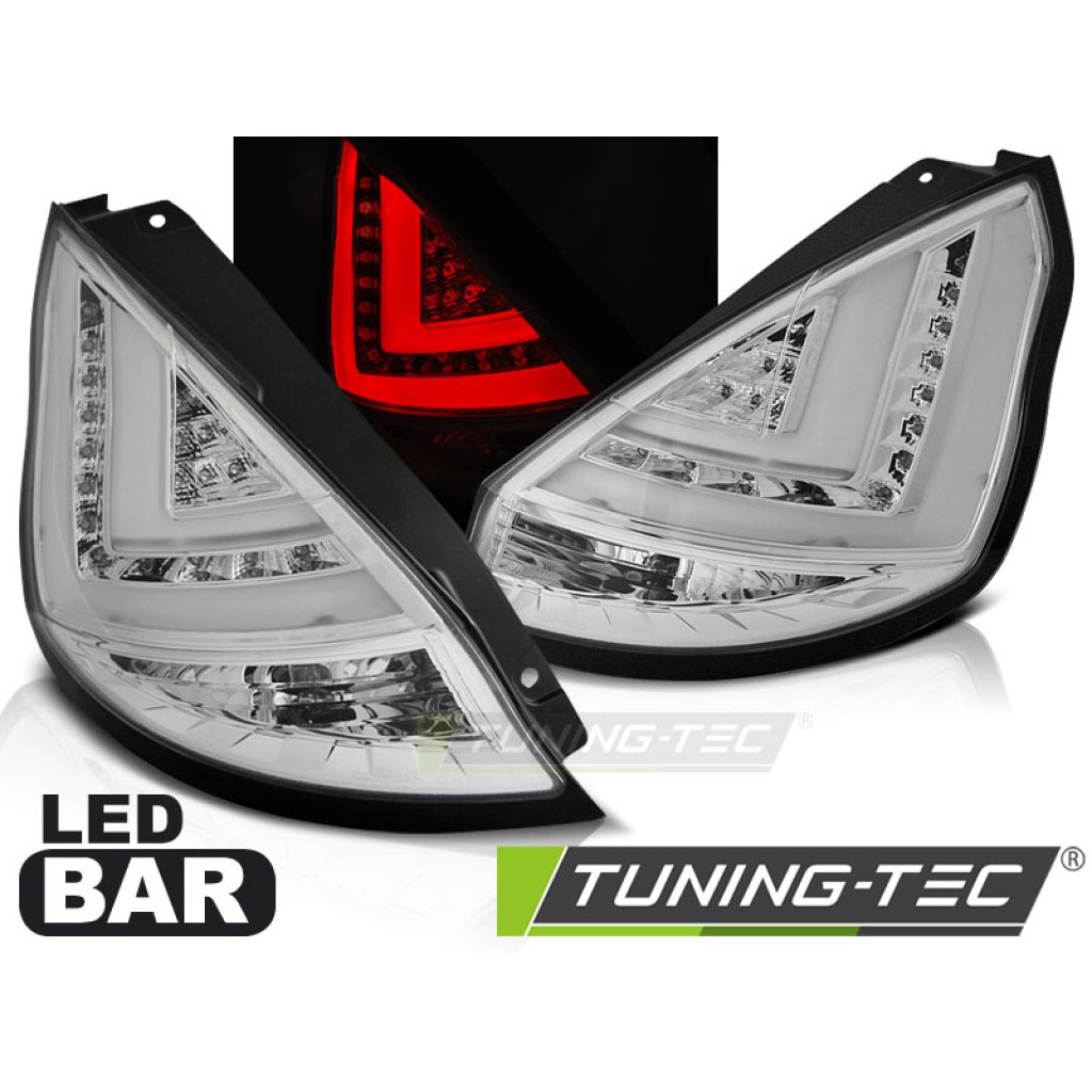 Zadní světla LED BAR Ford Fiesta MK7 08-12 chromová