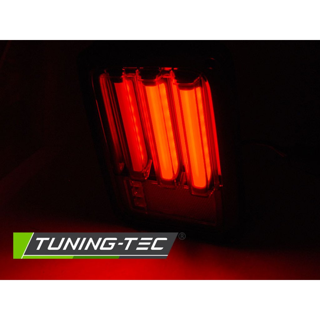 Zadní světla LED BAR Jeep Wrangler JK 07-18 černá/kouřová