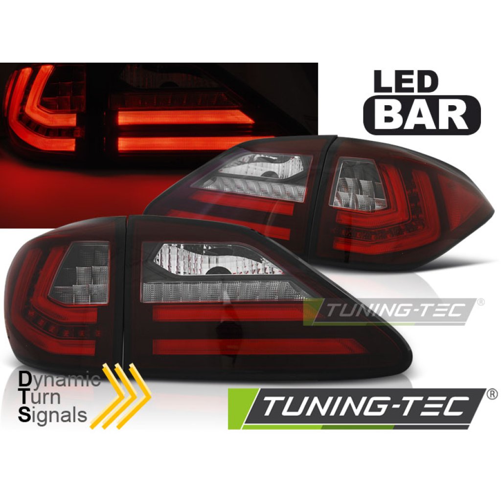 Zadní světla LED BAR Lexus RX III 350 09-12 červená LED SQL