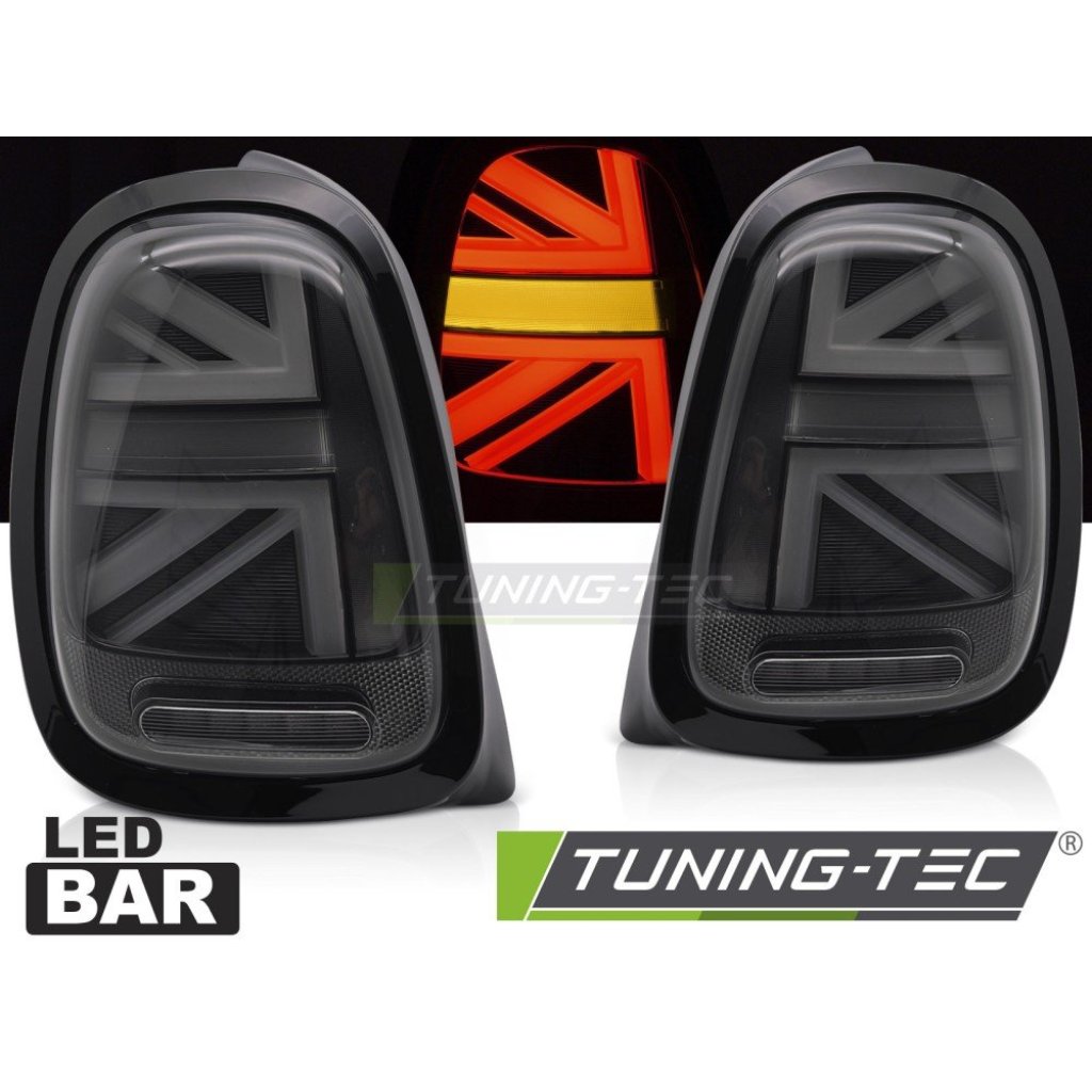 Zadní světla LED BAR MINI Cooper F55 F56 F57 (14-18) JCW Design kouřová