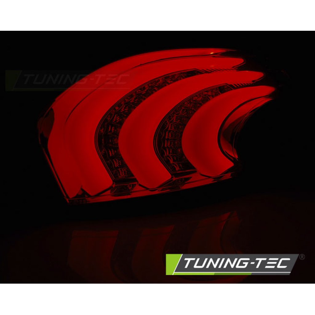 Zadní světla LED BAR Peugeot 208 12-15 červená/bílá