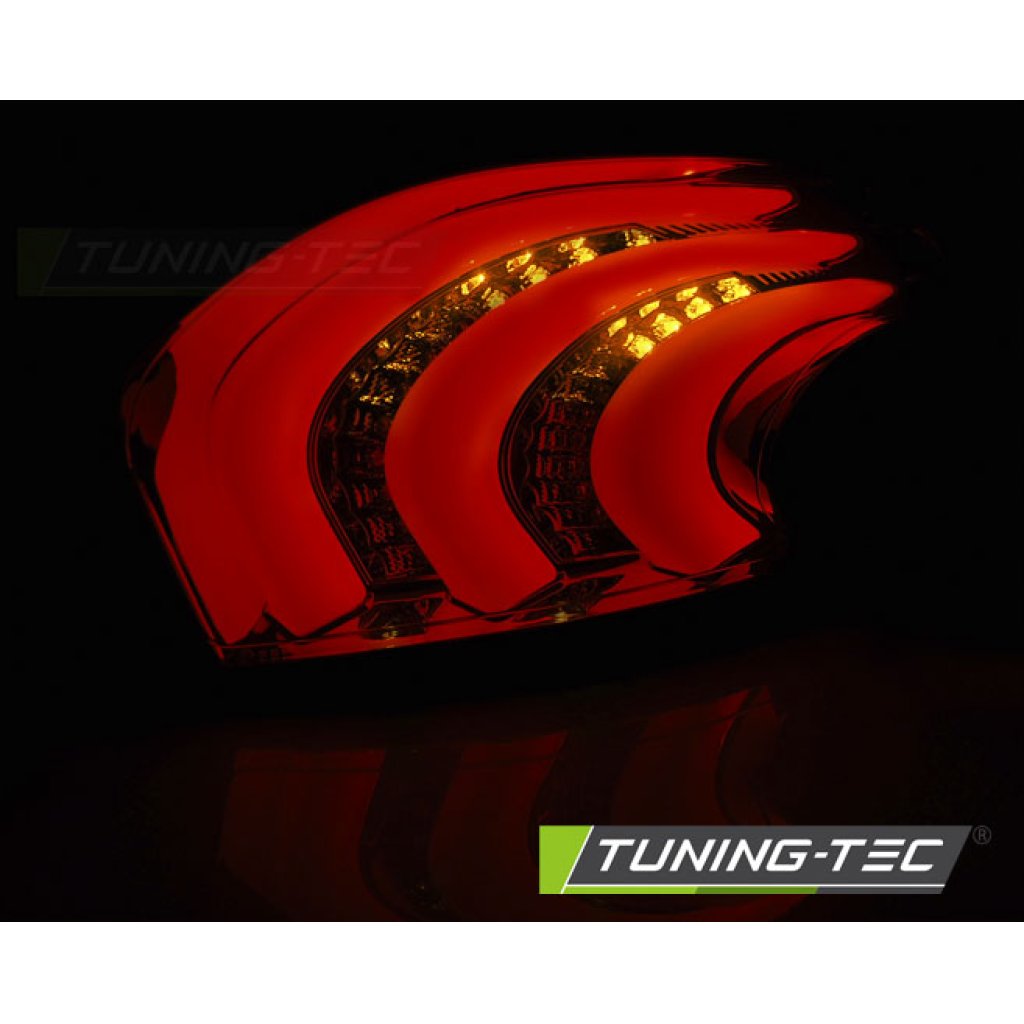 Zadní světla LED BAR Peugeot 208 12-15 červená/kouřová