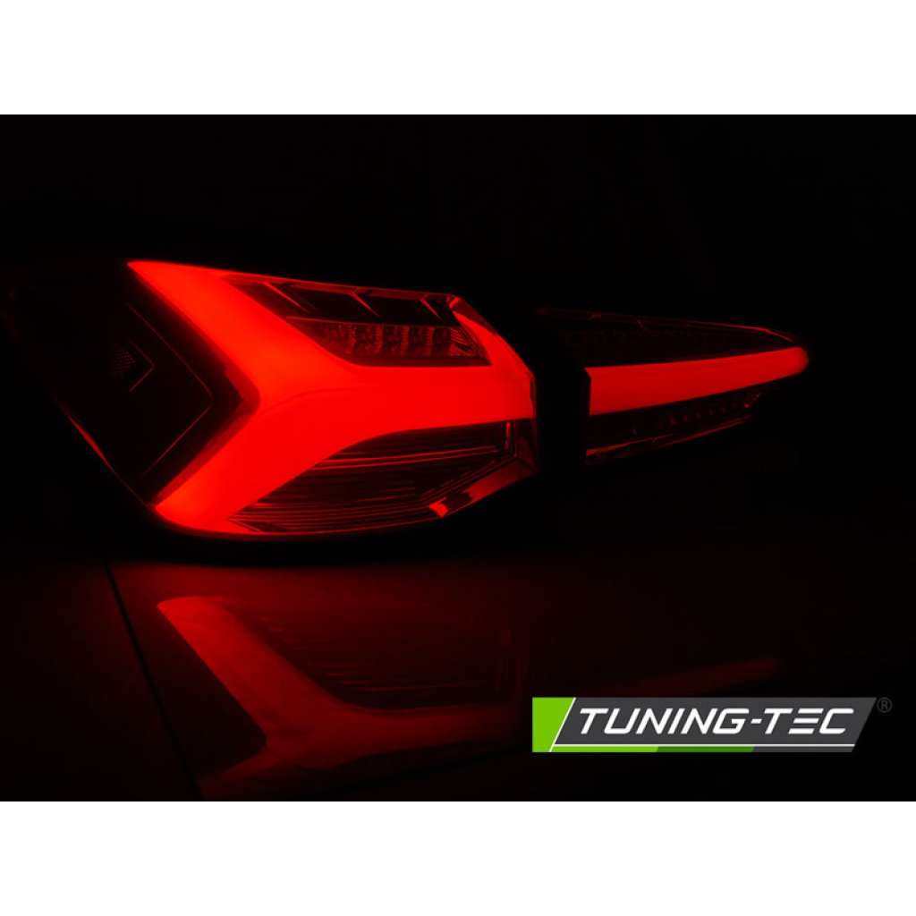 Zadní světla LED bar, s dynamickým blinkrem pro Ford FOCUS 4 18-21 HATCHBACK červená