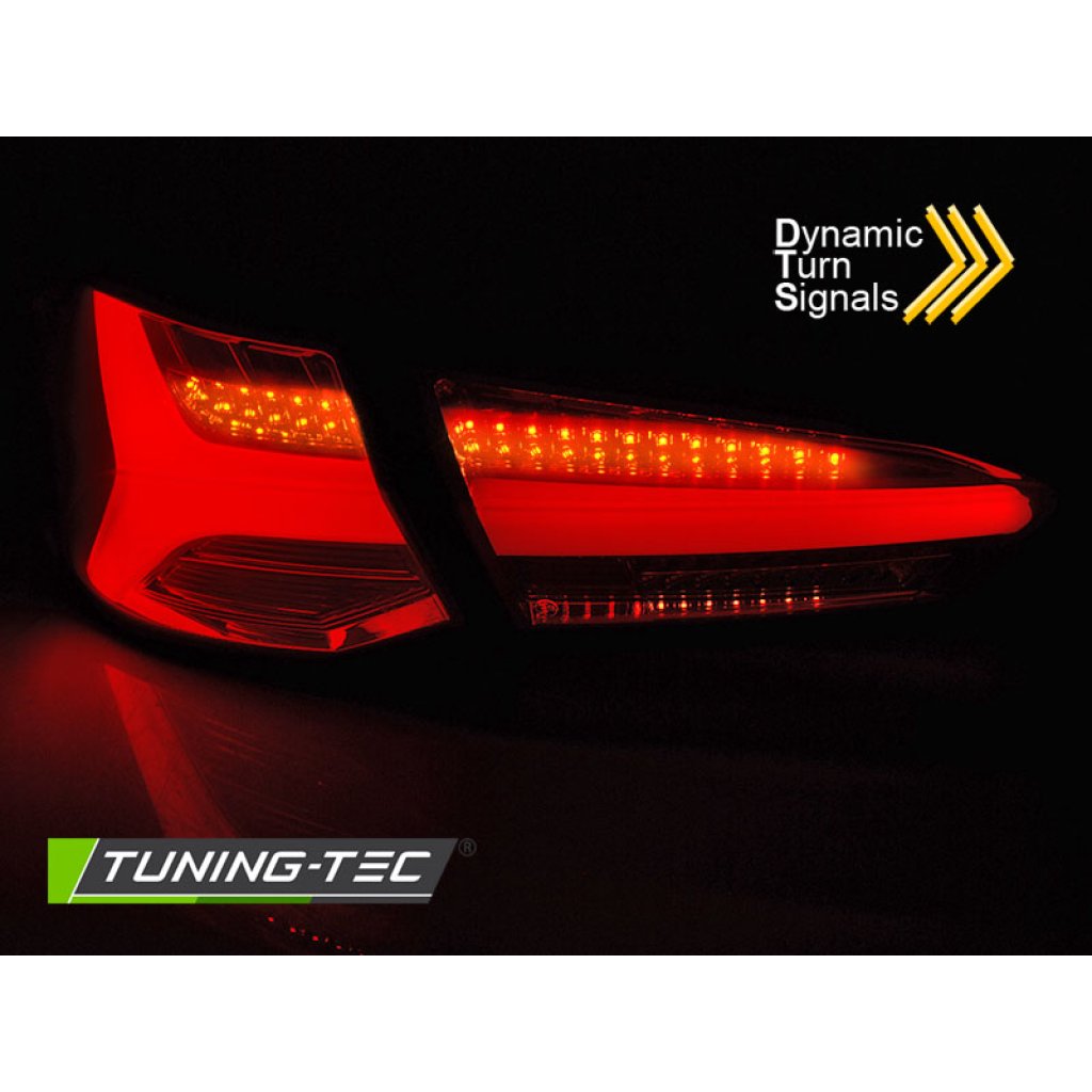 Zadní světla LED bar, s dynamickým blinkrem pro Ford FOCUS 4 18-21 HATCHBACK kouřová