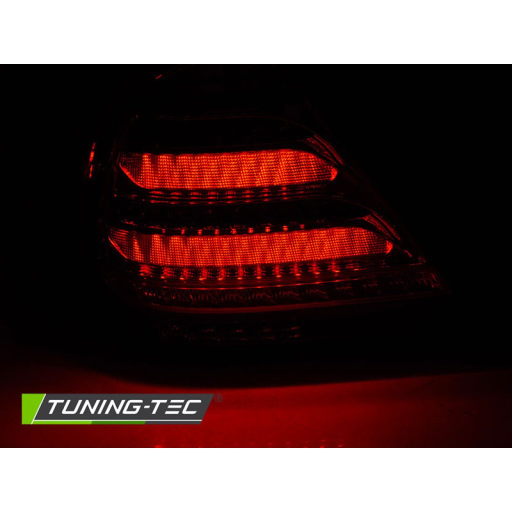 Zadní světla LED bar, s dynamickým blinkrem pro Mercedes C W203 00-04 kouřová