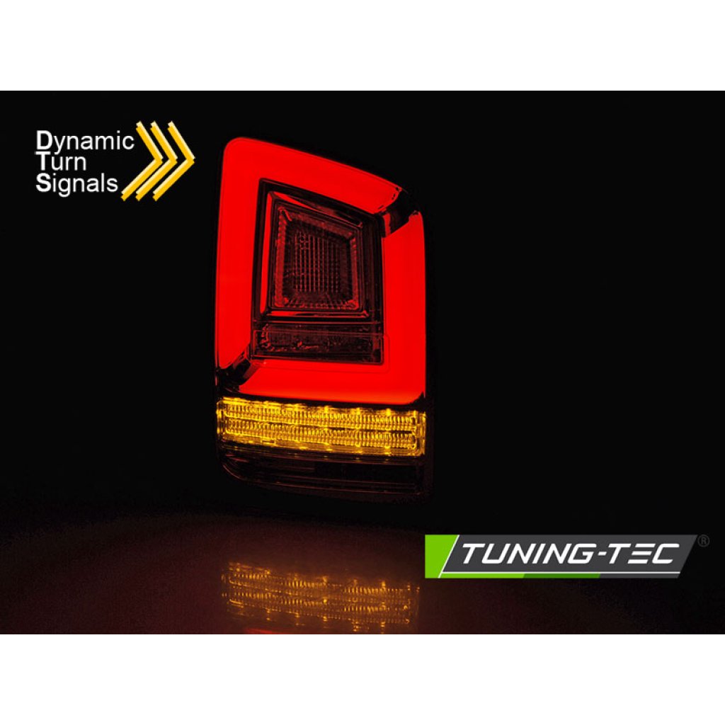Zadní světla LED BAR s dynamickým blinkrem VW T6 15-19 černá (žárovky)