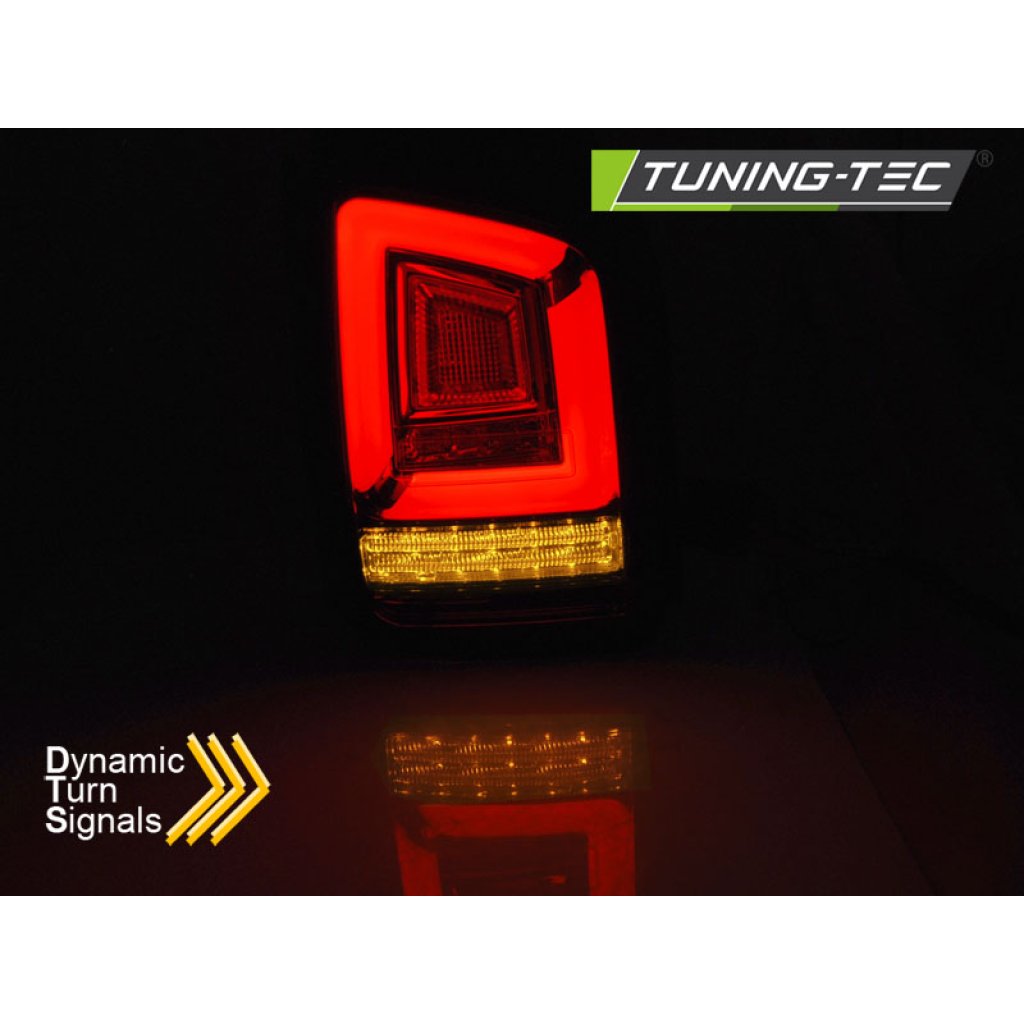 Zadní světla LED BAR s LED s SEQ blinkrem VW T5 10-15 kouřová