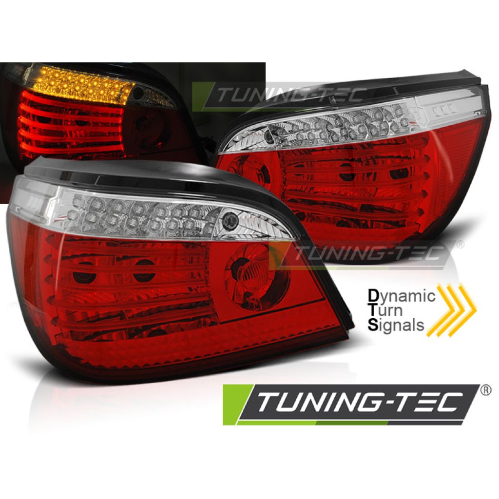 Zadní světla LED Bar SEQ BMW E60 03-07 červená