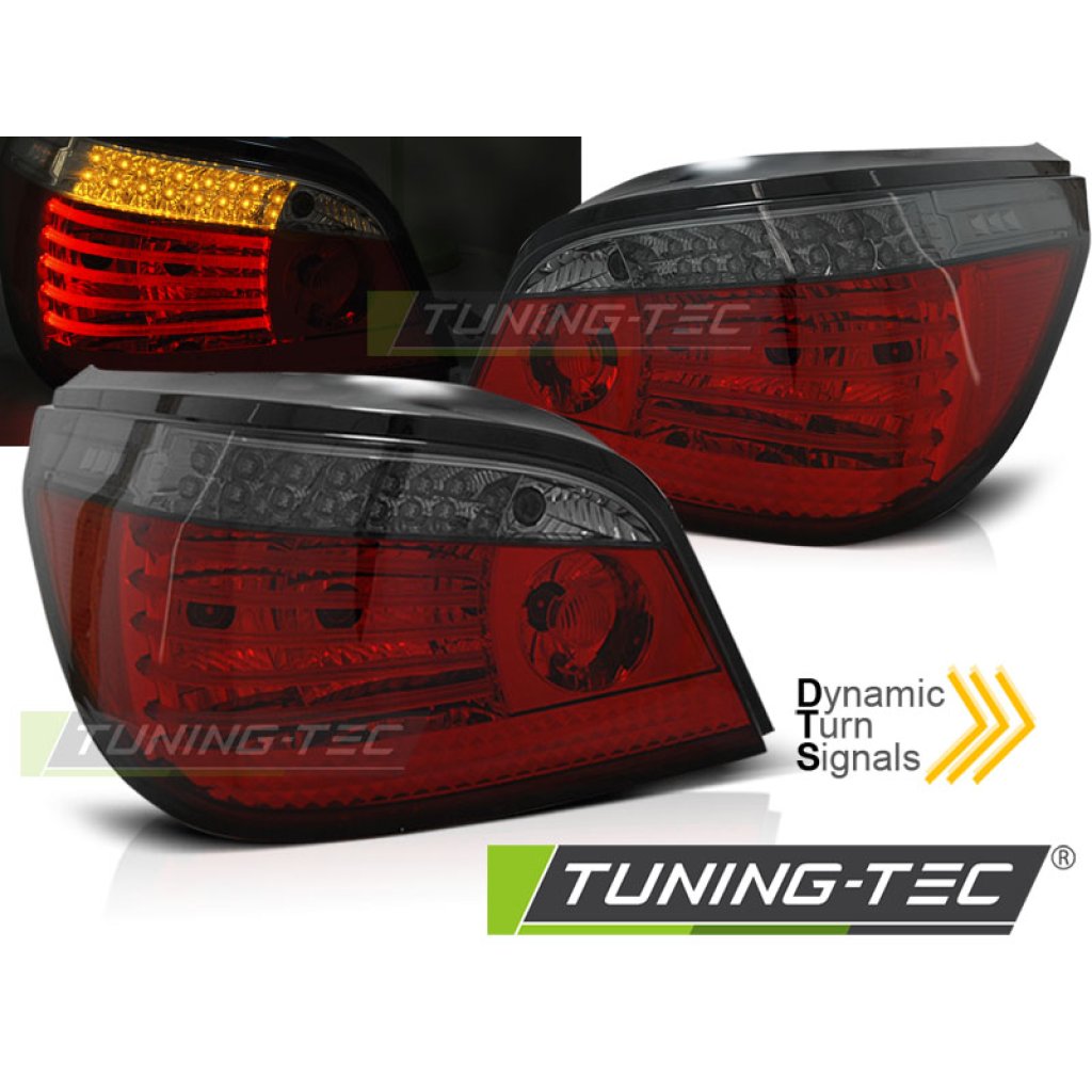 Zadní světla LED Bar SEQ BMW E60 03-07 červená/kouřová
