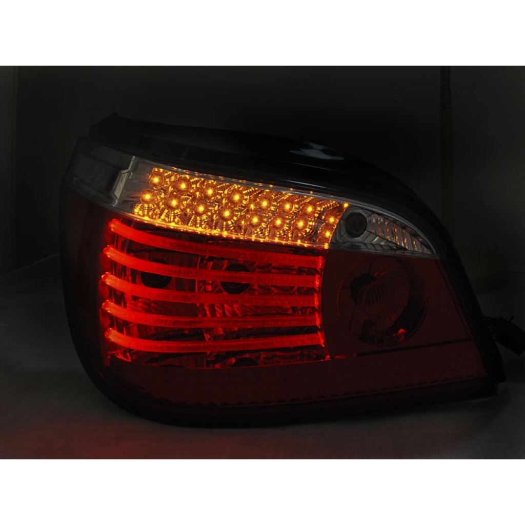 Zadní světla LED Bar SEQ BMW E60 03-07 červená/kouřová