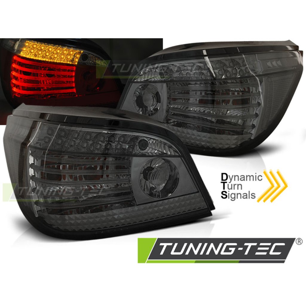 Zadní světla LED Bar SEQ BMW E60 03-07 kouřová