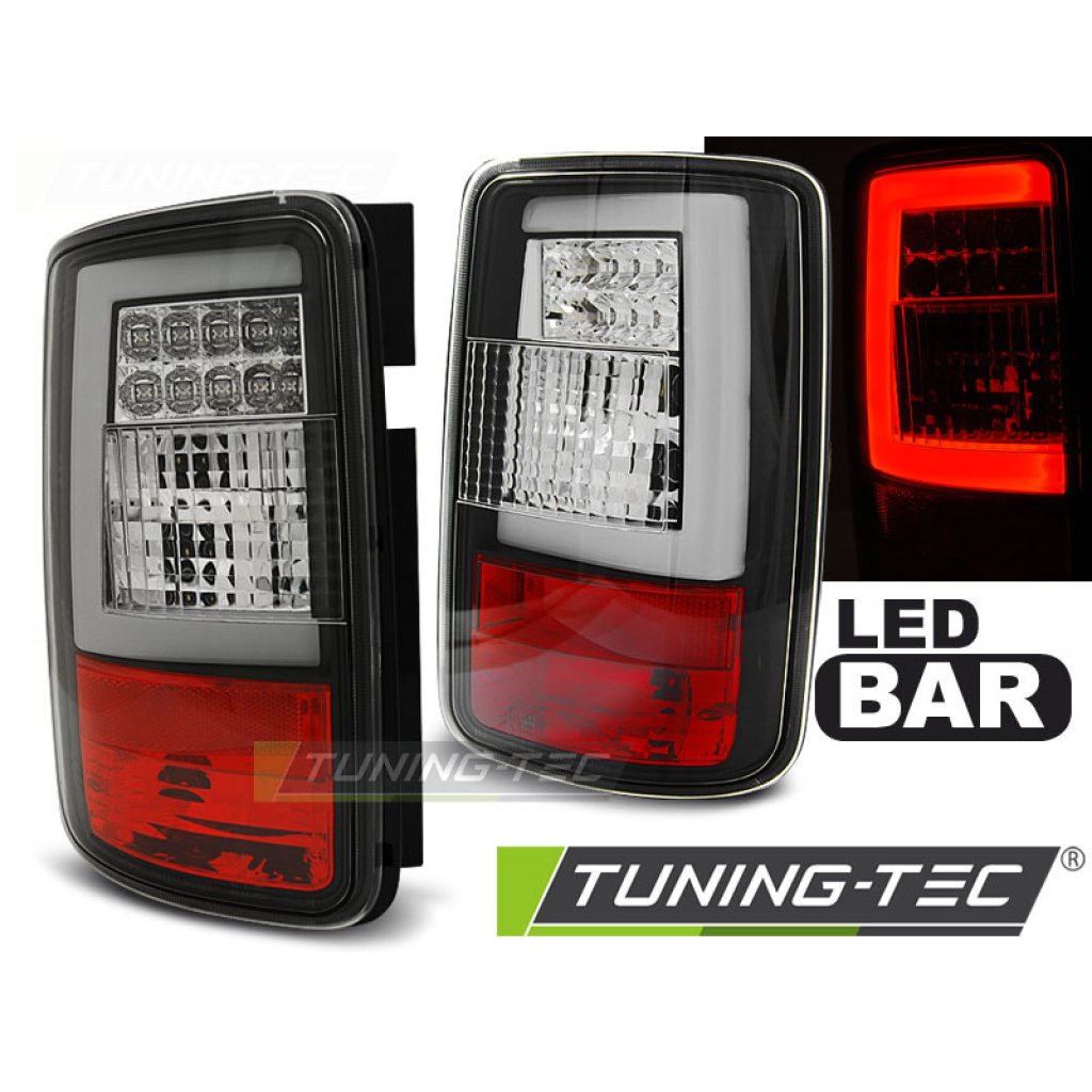 Zadní světla LED BAR VW Caddy 03-14 černá