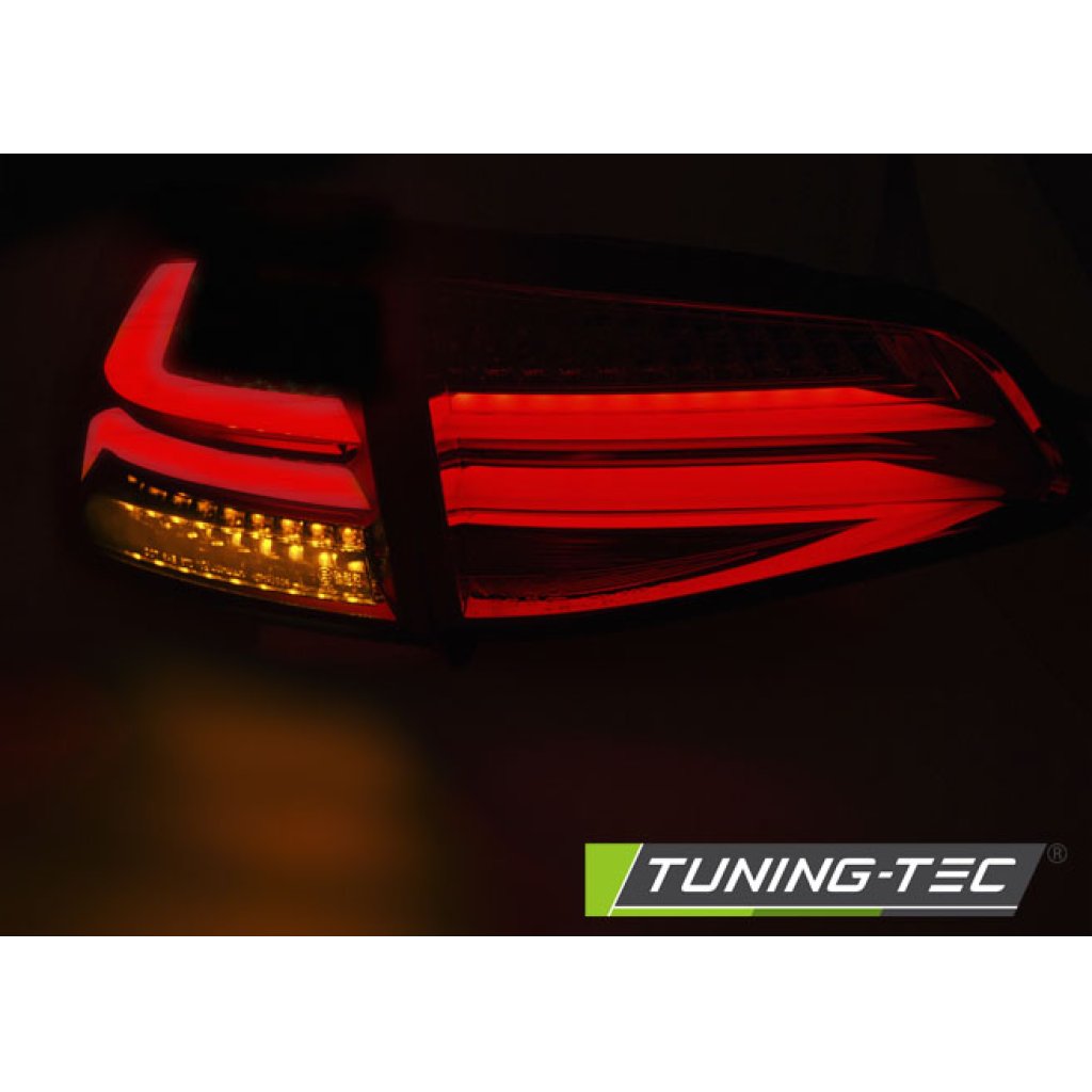 Zadní světla LED bar VW Golf 7 červená