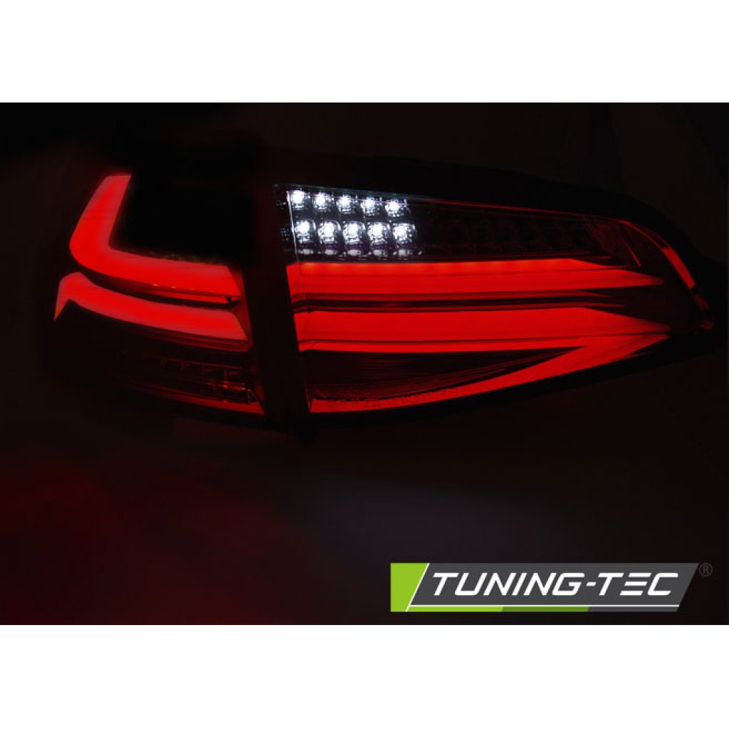 Zadní světla LED bar VW Golf 7 červená