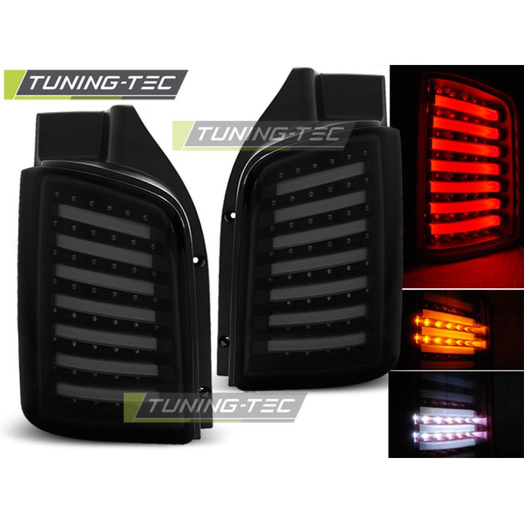 Zadní světla LED bar VW T5 černá/kouřová 03-