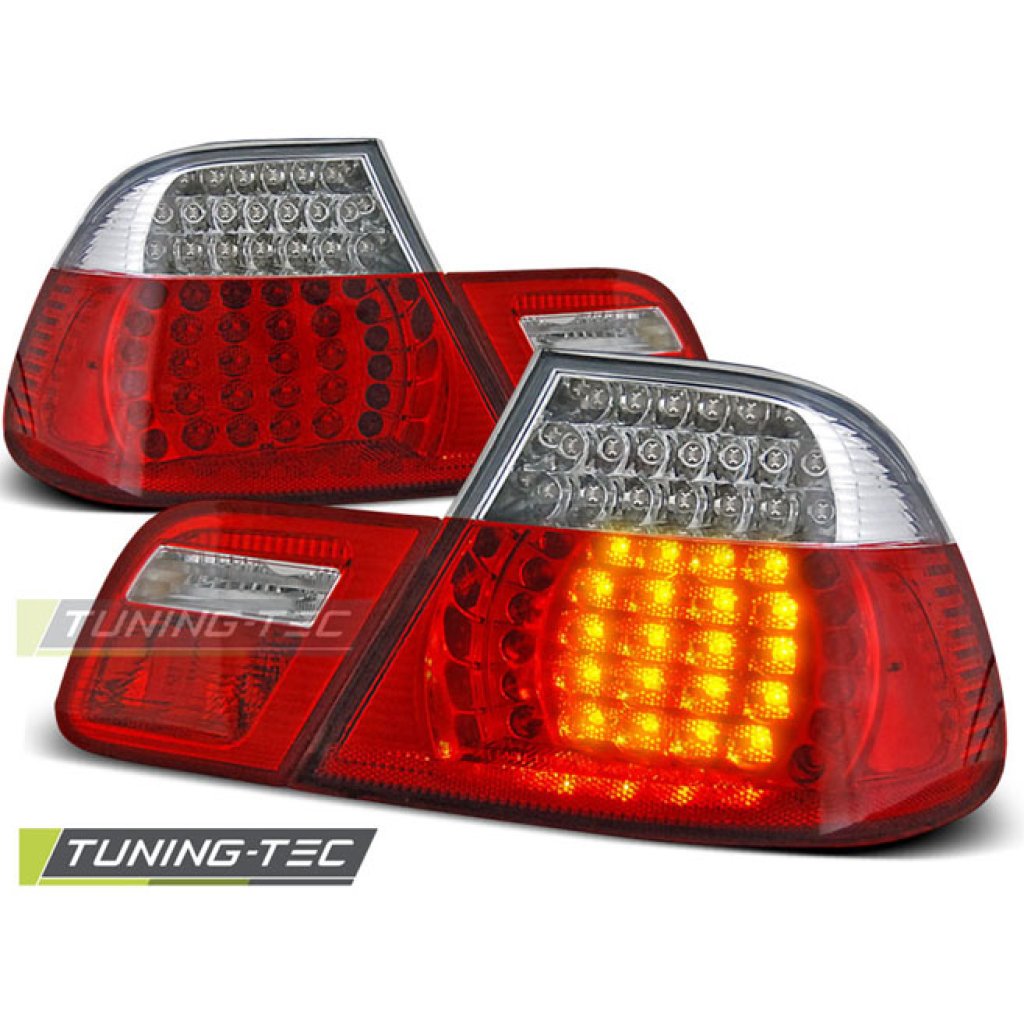 Zadní světla LED BMW E46 Coupe 99-03 červená / chrom