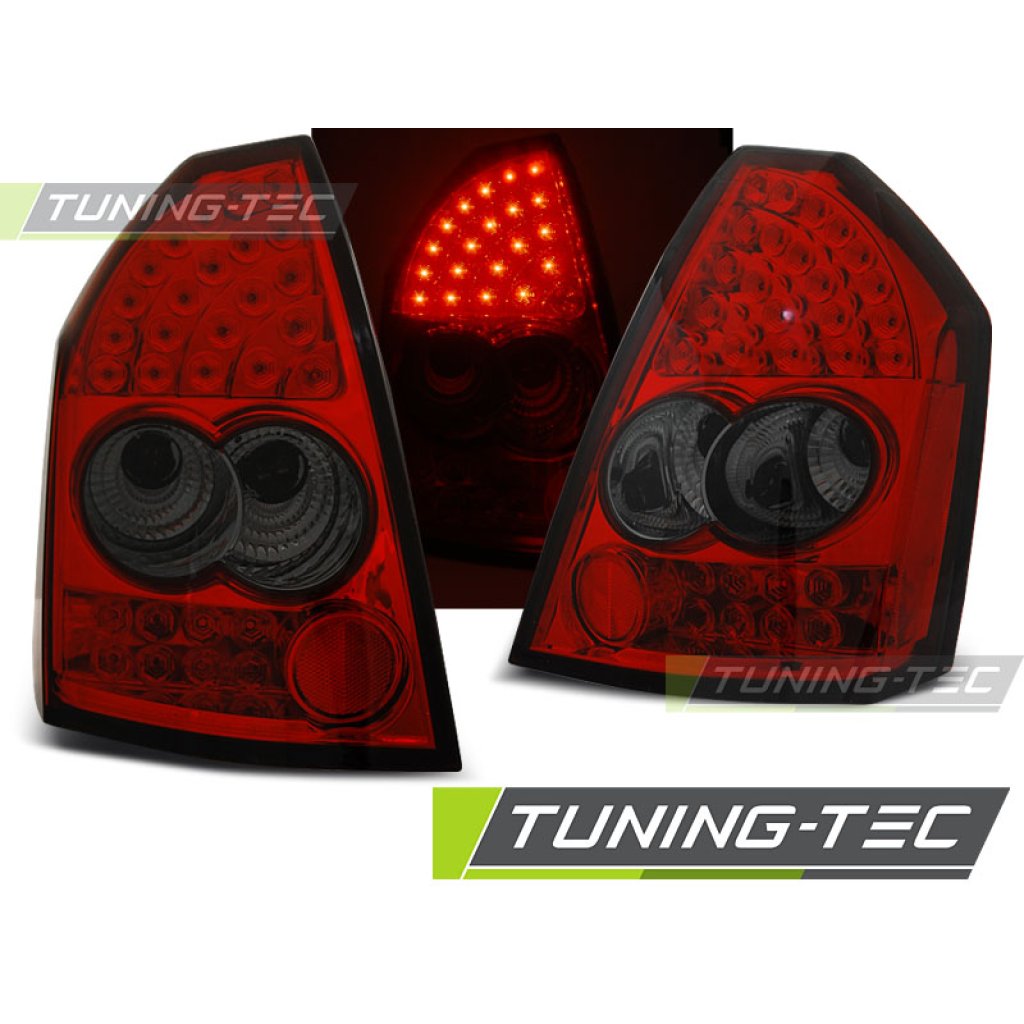 Zadní světla LED Chrysler 300C sedan 05-08 červená/kouřová
