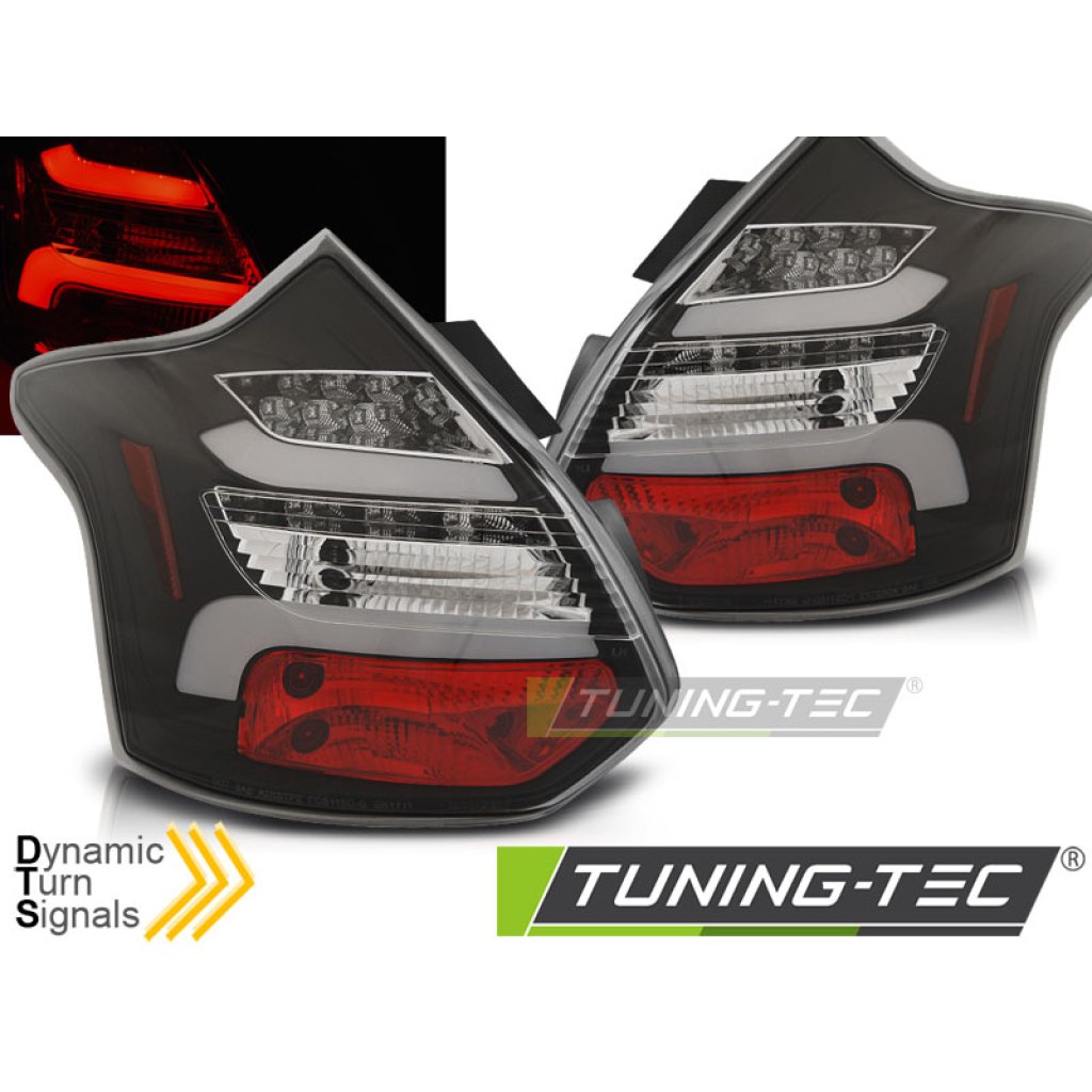 Zadní světla LED Ford Focus 3 11-14 SEQ černá