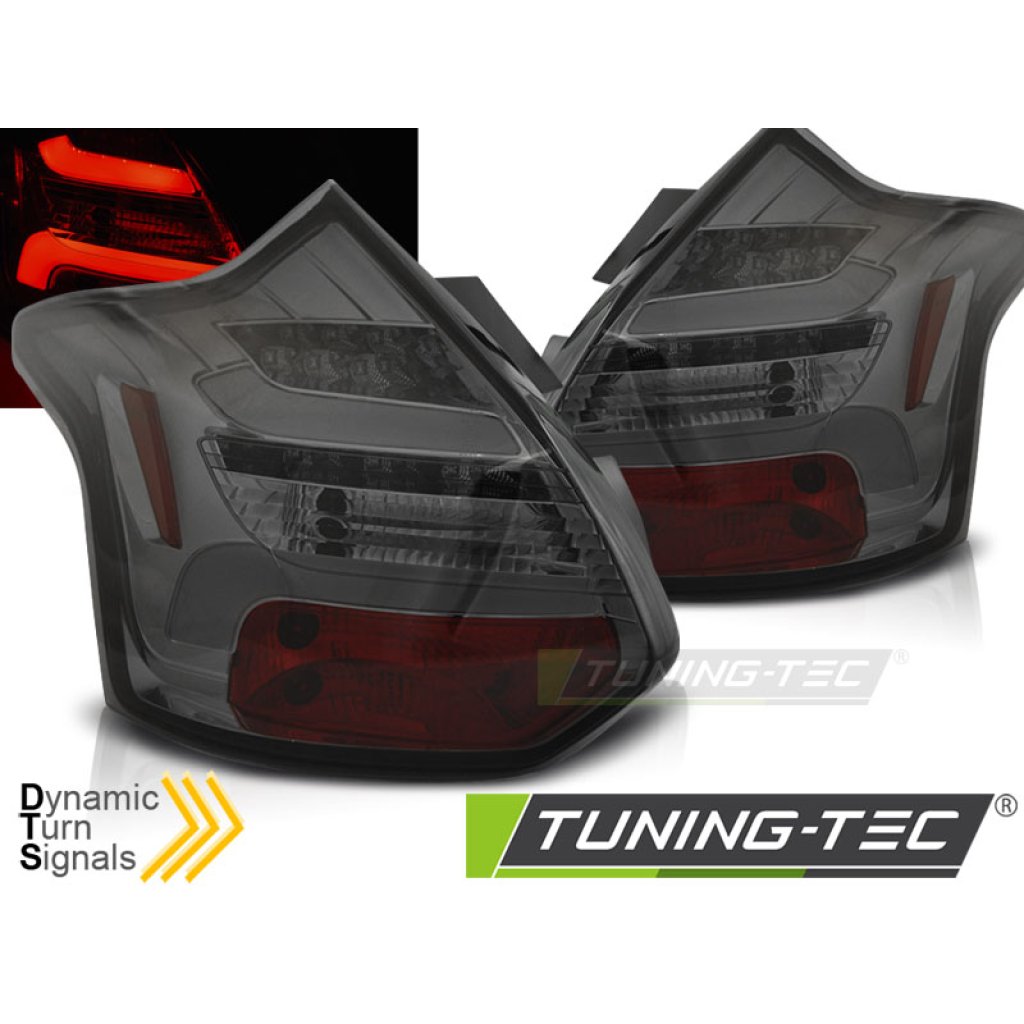 Zadní světla LED Ford Focus 3 11-14 SEQ kouřová