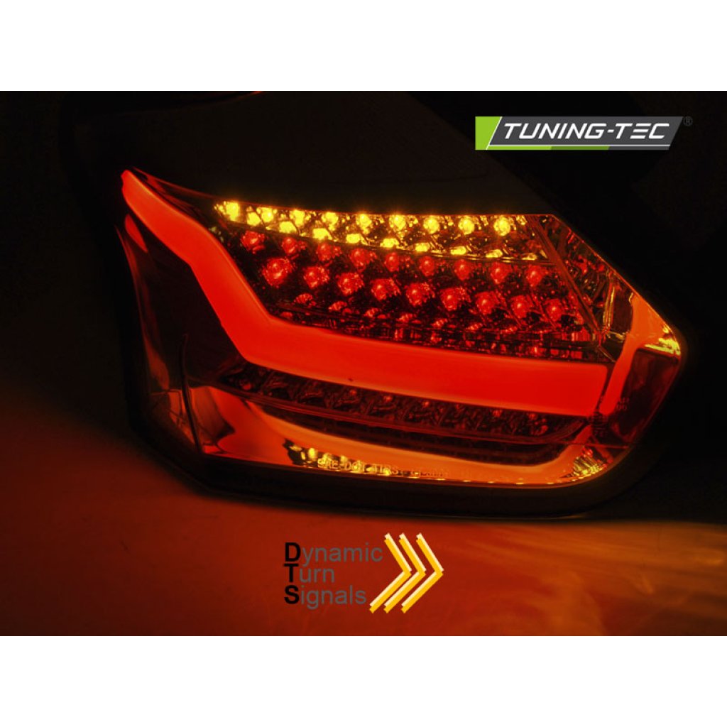 Zadní světla LED Ford Focus 3 15- SEQ chrom